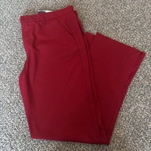 Zara Bold Red Dress Pants